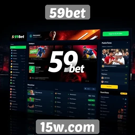 Interface do 59bet é intuitiva e fácil de usar